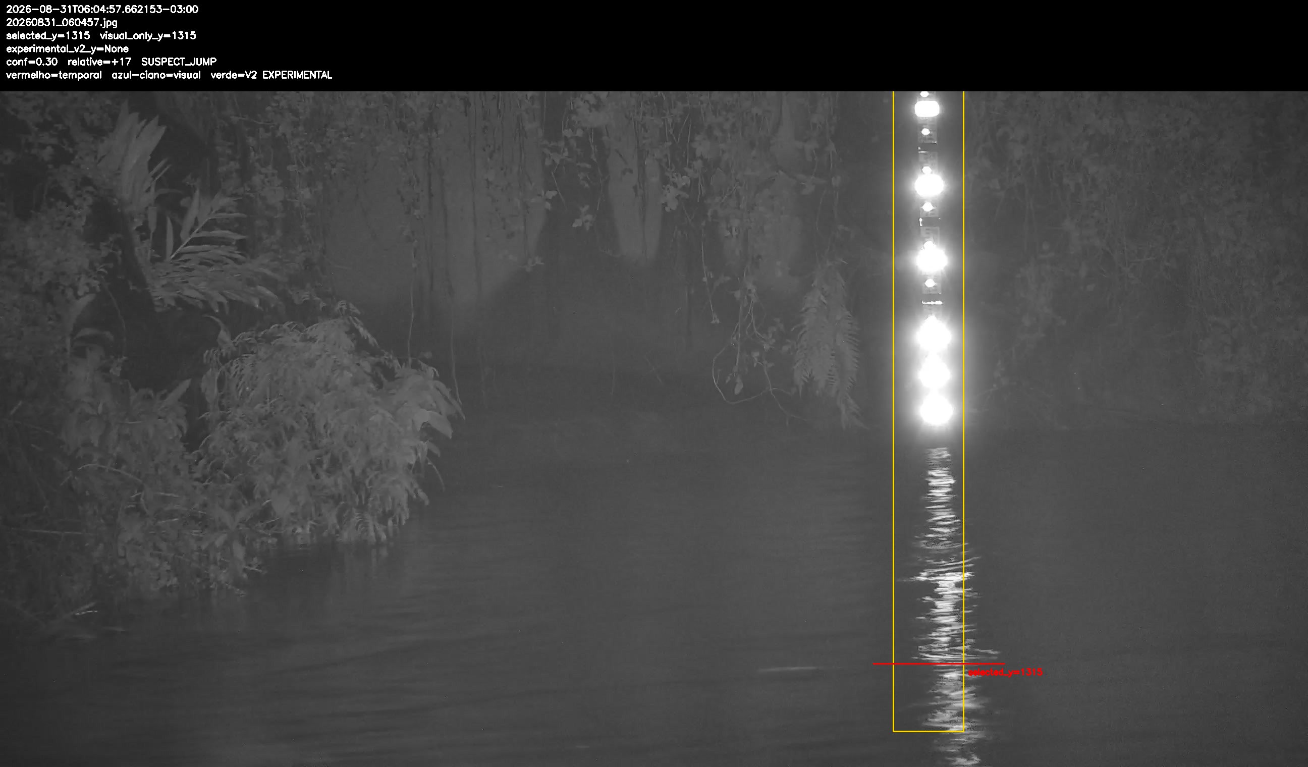 Detecção sobre o frame original